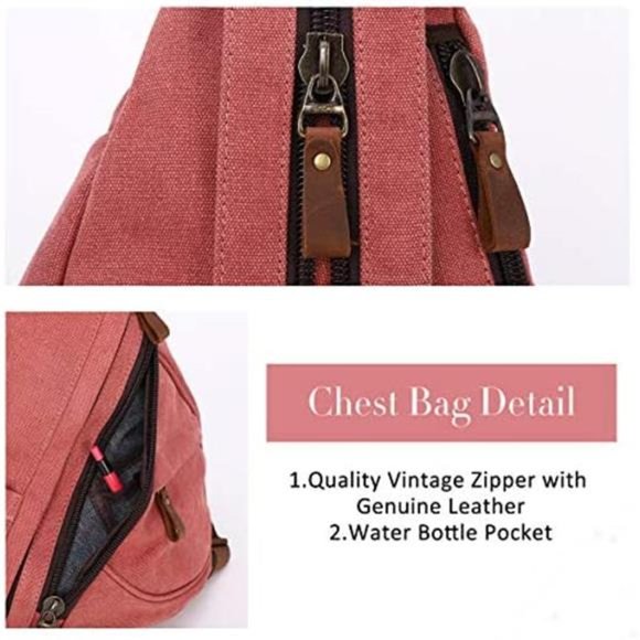 Small Crossbody Backpack Shoulder Casual Daypack Rucksack for Men Women